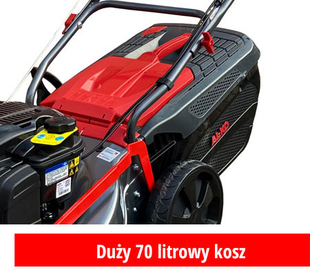 kosiarka spalinowa z dużym koszem 70 litrów